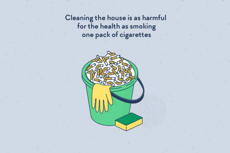 A cleaning bucket full of cigarettes.