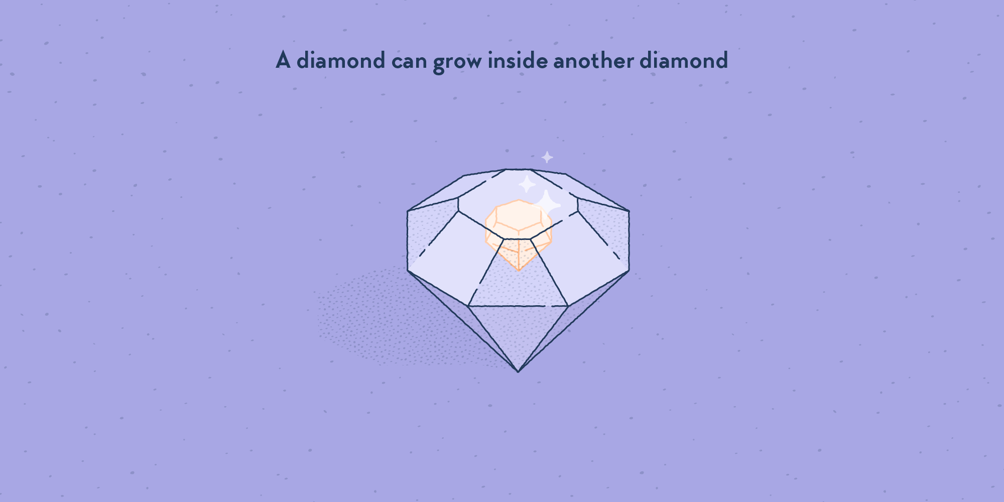 A diamond inside another diamond.